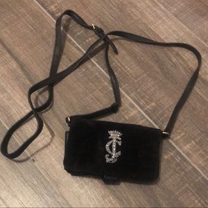 Juicy couture wallet, black, velvet